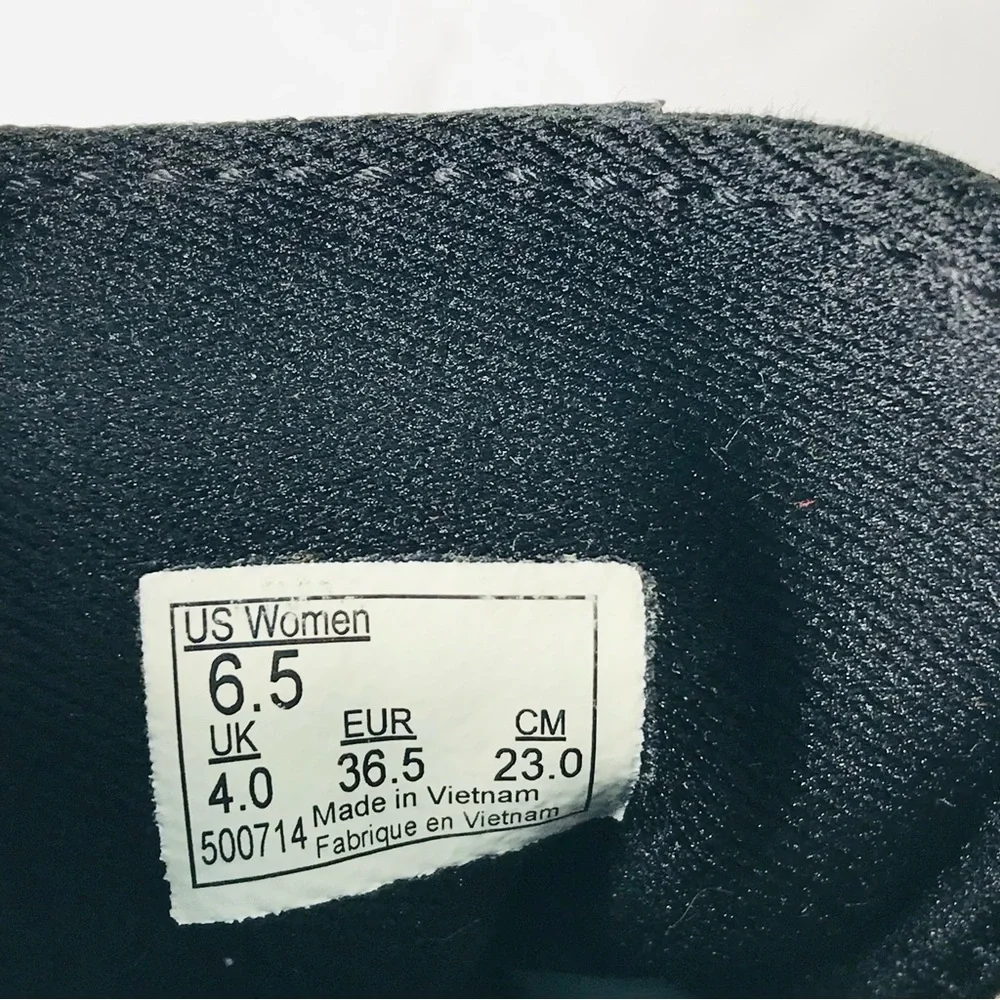 Vans off the wall low top canvas skate shoes black white women’s size 6.5 - Picture 8 of 8